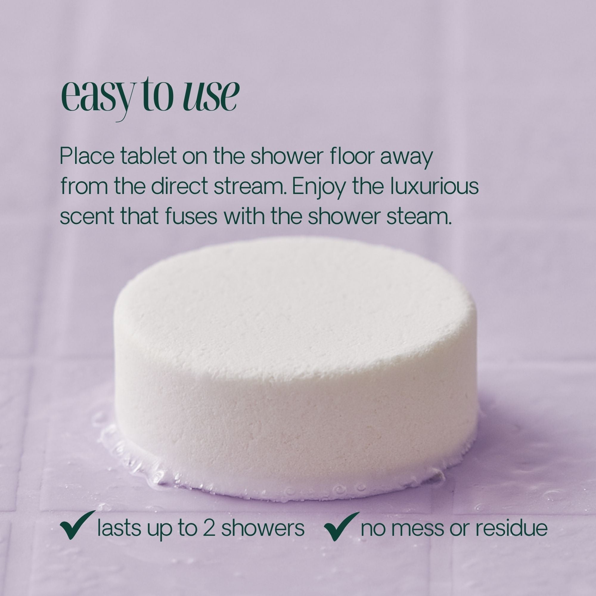 Lavender Natural Essential Oil Shower Steamers - 10 Pack